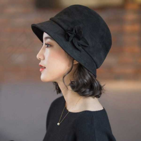 2022 가발 모자 올인원 패션 여성 여름 어부 모자 여름 자외선 차단, [05] 5. 꽃 장식 모자 + 가발 (탈부착) 블랙