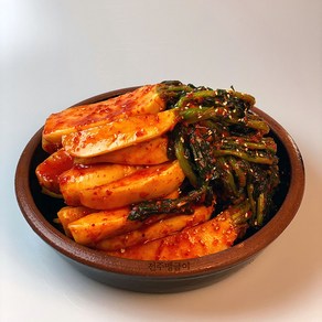 [올드셰프] 100% 국산 전라도 수제 총각김치 1kg (알타리무 / 프리미엄 김치), 1개