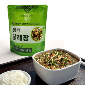 봄 내음 가득 밥한공기 뚝딱 통영 할매 달래장 330g, 2팩