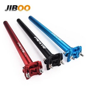 카본시트포스트 가변싯포스트 JIBOO 공식 정품 400mm 자전거 시트 포스트 알루미늄 합금 매트 접이식 MTB 27 2 31.6 안장 튜브 부품, 01 Black 25.4mm, 1개