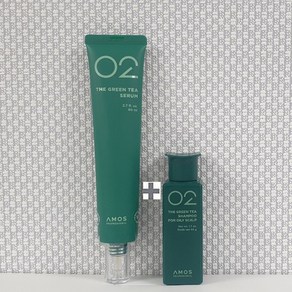 아모스 녹차실감 세럼 80ml +휴대용 샴푸 지성 두피용 50g(증정) 1set, 1개