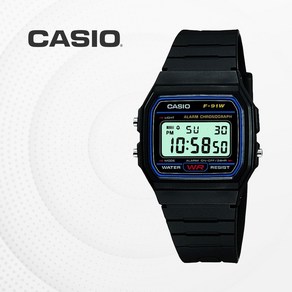 카시오 CASIO 전자 군대 군인시계 우레탄 남여공용 손목시계 F-91W-1