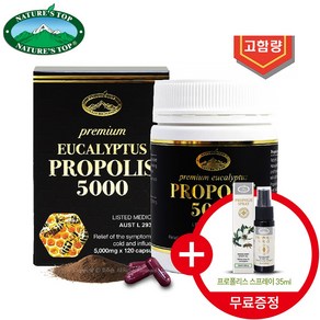 호주 네이쳐스탑 프리미엄 유칼립투스 프로폴리스 5000mg 120캡슐+사은품, 120정, 1개