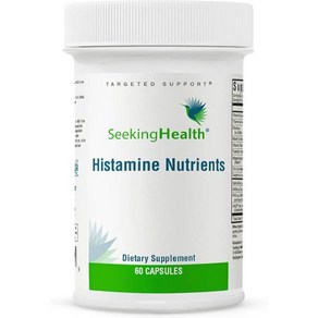 Seeking Health Histamine Nutients 이전 명칭 Block Plus 히스타민 식품 불내증에 대한 DAO 효소 보충제 GI 및 소화기 건강 지원60캡슐, 1개, 60정