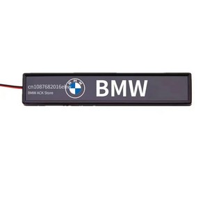 BMW 전면 후드 그릴 엠블럼 배지 장식 자동차 장식 LED 조명 G11 G12 E93 E63 F83 F87 F16 M8 X5 X3 F35 F46 E82 G20 G31, 1개