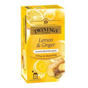 인도정품 Twinings 레몬 생강차 25개입 티백, 50g, 1개