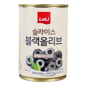 푸드올마켓_ 라리 슬라이스 블랙올리브 400g, 1개