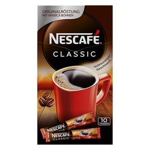 Nescafé Classic Sticks instant coffee beans 네스카페 클래식 스틱 인스턴트 커피 빈 20g 10회분 2개, 10개입