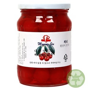 푸드올마켓_ 명진 레드체리 375g /꼭지있음