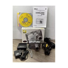 Nikon COOLPIX P4 VR 8.1MP 디지털 카메라 오리지널 박스 액세서리 코드 테스트