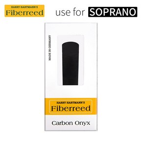 화이버리드 소프라노 카본 오닉스 색소폰 합성리드 Fibeeed CARBON ONYX Sopano Saxophone Reeds, Medium Had, 1개