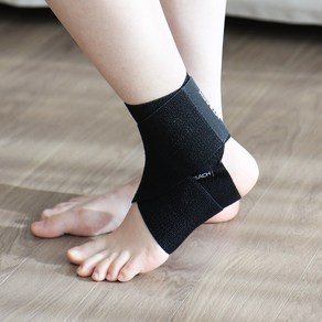 혁선생 의료용 발목보호대 신축성 발목 아대 Ankle H-03, Black, 1개