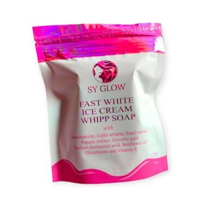 SY GLOW FAST WHITE ICE CREAM WHIPP SOAP 125g 1+1, 2개