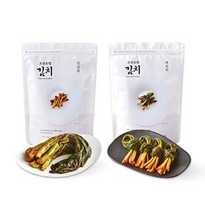 신세계푸드 [조선호텔김치] 조선호텔 갓김치 1kg+파김치 500g_냉장, 1개