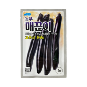 농우 매끈이 가지 씨앗 2g [24년포장] 조생계 가지 종자, 1개