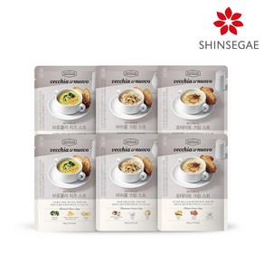 [신세계푸드] 베키아에누보 스프 6팩 (브로콜리2+머쉬룸2+포테이토2), 6개, 180g