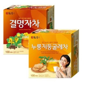 담터 결명자차 100T + 담터 누룽지 둥굴레차 100T, 100개입, 2개, 150g