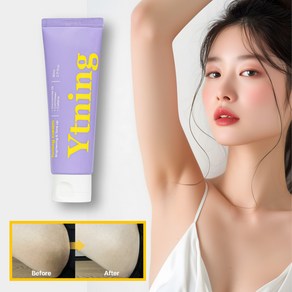 와이트닝 토닝크림 80ml Y존 미백 화이트닝 바디 미백크림 겨드랑이 사타구니 엉덩이 착색 색소침착, 1개