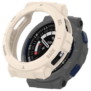 TPU 소프트 실리콘 케이스 Amazfit Active Edge (A2212) 스마트 워치 스트랩 보호 커버 Huami Watch용 범퍼, 05 Beige