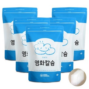 소다스쿨 염화칼슘1kg 5개+방수투습지8장, 1세트