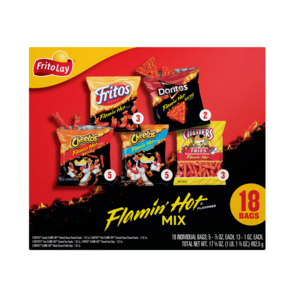 프리토레이 플레이밍 핫 모음 18개 Frito-Lay Flamin' Hot Mix Variety Snack Pack 18ct