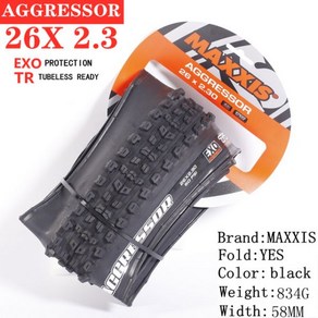 자전거 타이어 교체 맥시스 MAXXIS 29 어그레서 26X2.3 27.5X2.3/2.5 29X2.3 29*2.5 EXO 보호 TR 튜브리스 29er 접이식 MTB 로드 산악