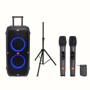 JBL PARTYBOX310 제이비엘 파티박스 310 블루투스 스피커 + JBL 무선마이크 AS3 + 스탠드