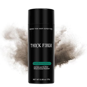 THICK FIBER 남녀공용 헤어 빌딩 섬유 화이트 25g 얇은 모발용 핫템 잇템, Medium Bown