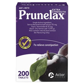 호주 프룬렉스 변비약 변비완화제 Prunelax 200정