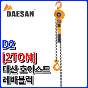 대산이노텍 레바블럭 D2 2톤 (구형 타입) 국산 대산호이스트 2T 레버블럭, D2 [2톤], 1개