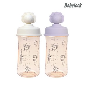 베베락 아이와 PPSU 원터치 빨대컵 270ml 2P, IWA 빨대컵 270(크림1P+라벤더1P), 1개