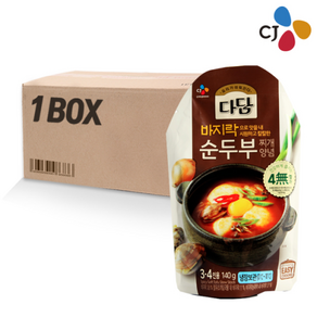 CJ 다담 순두부찌개 양념, 32개, 140g