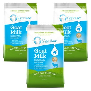 카프리락 산양 밀크 파우더, 1kg, 3개