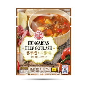 오뚜기 헝가리안 비프 굴라쉬 스프, 180g, 5개