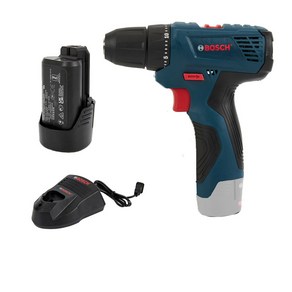 Bosch-GSR120-LI 전문 무선 전기 핸드 드릴 다기능 스크루 드라이버 가정용 DIY 도구, 02 With battey chage_01 EU, 1개