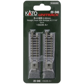 KATO N 게이지 차량 정지 선로 A 62mm 2개입 20-046 철도 모형 용품, 1개