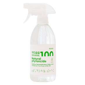 위드슬립 천연 피톤치드100 스프레이 500ml 편백수 새집증후군 페인트 집먼지 제거 방법, 1개