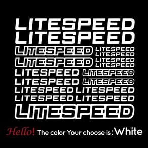 차량햇빛가리개 LITESPEED 자전거 비닐 데칼 스티커 시트 프레임 사이클 사이클링 바디 스타일링 장식 31x26cm, 6) WHITE - 21x18cm, 1개