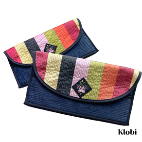 클로비 전통 외국인선물 장지갑 용돈봉투 색동 누빔 비단 나비 자수 파우치 1+1 한국 koean souveni