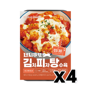 렌지쿠캣 김치피자탕수육 김피탕 즉석간편조리 240g x 4개