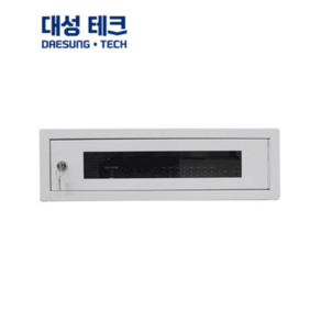 대성테크 녹화기 전용렉 시건 장치 포함 DVR 보관함 어린이집 유치원 CCTV 허브 1단 렉, 1개