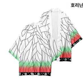 깔깔이 일본 실내방 유카타 하오리 라이트카키