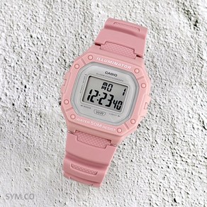 CASIO 파스텔 컬러 공용 커플 추천 7년 배터리 라이트 스포츠 시계 218C 핑크A