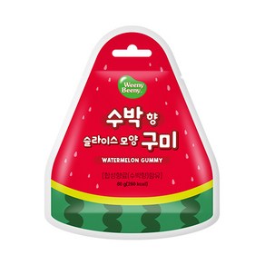 과일모양구미 패키지(수박), 1개, 80g