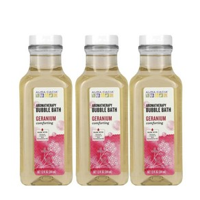 Aua Cacia 아로마테라피 제라늄 거품목욕 (384ml) x3팩, 허브향, 384ml, 3개