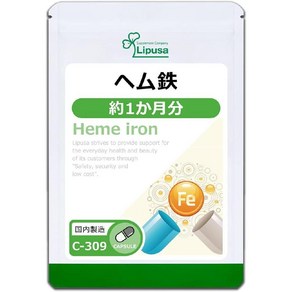 Lipusa heme 철분제 헴철 30캡슐, 1개