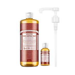 닥터브로너스 캐스틸 솝 유칼립투스 950ml+60ml+펌프 세트, 1.01kg, 1세트