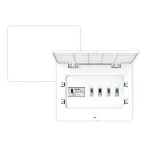 상도 주택용 화이트 분전함 커버 4회로 SO-34 분전반 두꺼비집 카바, 1개