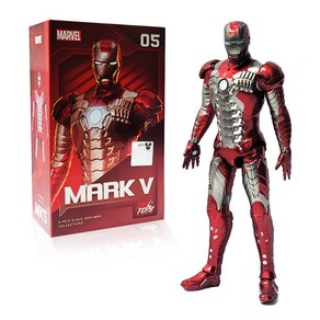 마블 아이언맨 MARK V 피규어 10cm / IRON-MAN MARK 05, 1개