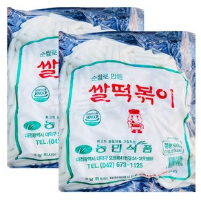 팔도맛쟁이 농민식품 업소용 쌀떡볶이 떡, 2개, 5kg